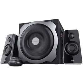 Trust Tytan Altavoces 2.1 con Subwoofer de Madera, 120W Pico, Negro
